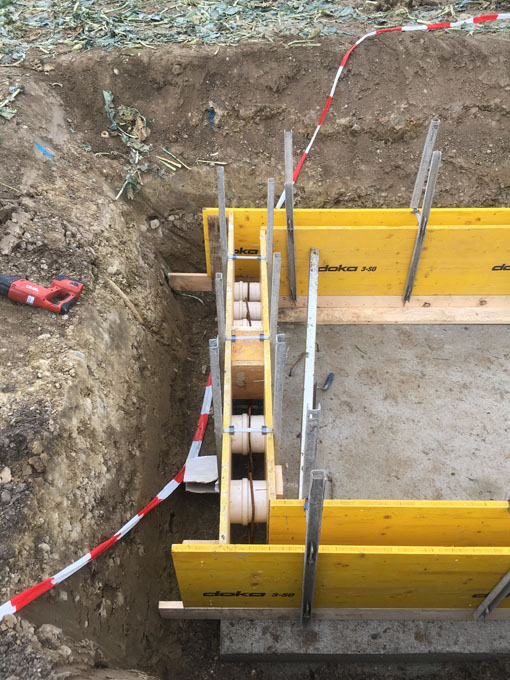 EKT Thurgau, 8 Km Kabelschutzrohre verlegt
