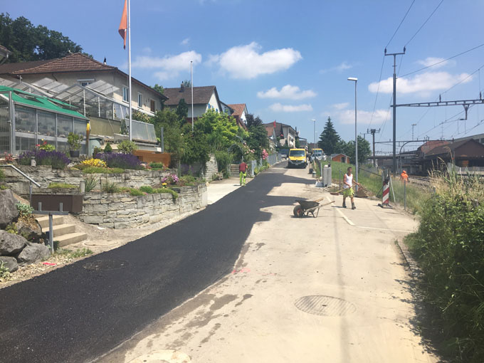 TGB Bischofszell, Untere Lettenstrasse, kompleter Ersatz aller Versorgungsleitungen mit 25 Hausanschlüssen