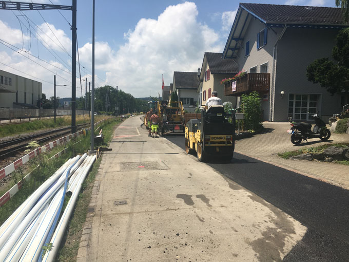 TGB Bischofszell, Untere Lettenstrasse, kompleter Ersatz aller Versorgungsleitungen mit 25 Hausanschlüssen